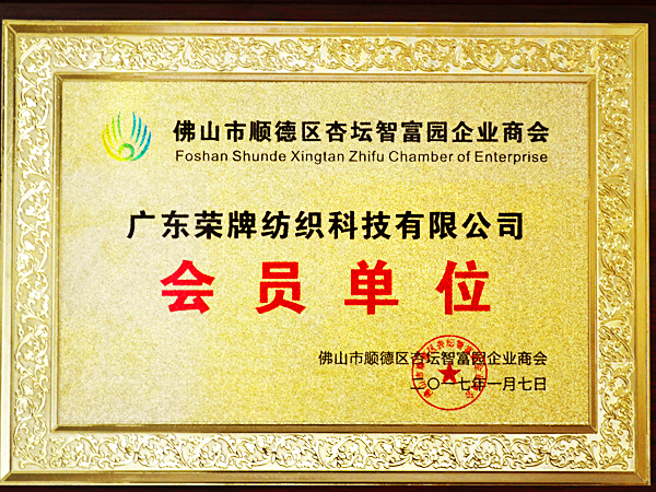 九州酷游获2017年顺德政府颁发“佛山市顺德区杏坛智富园企业商会”